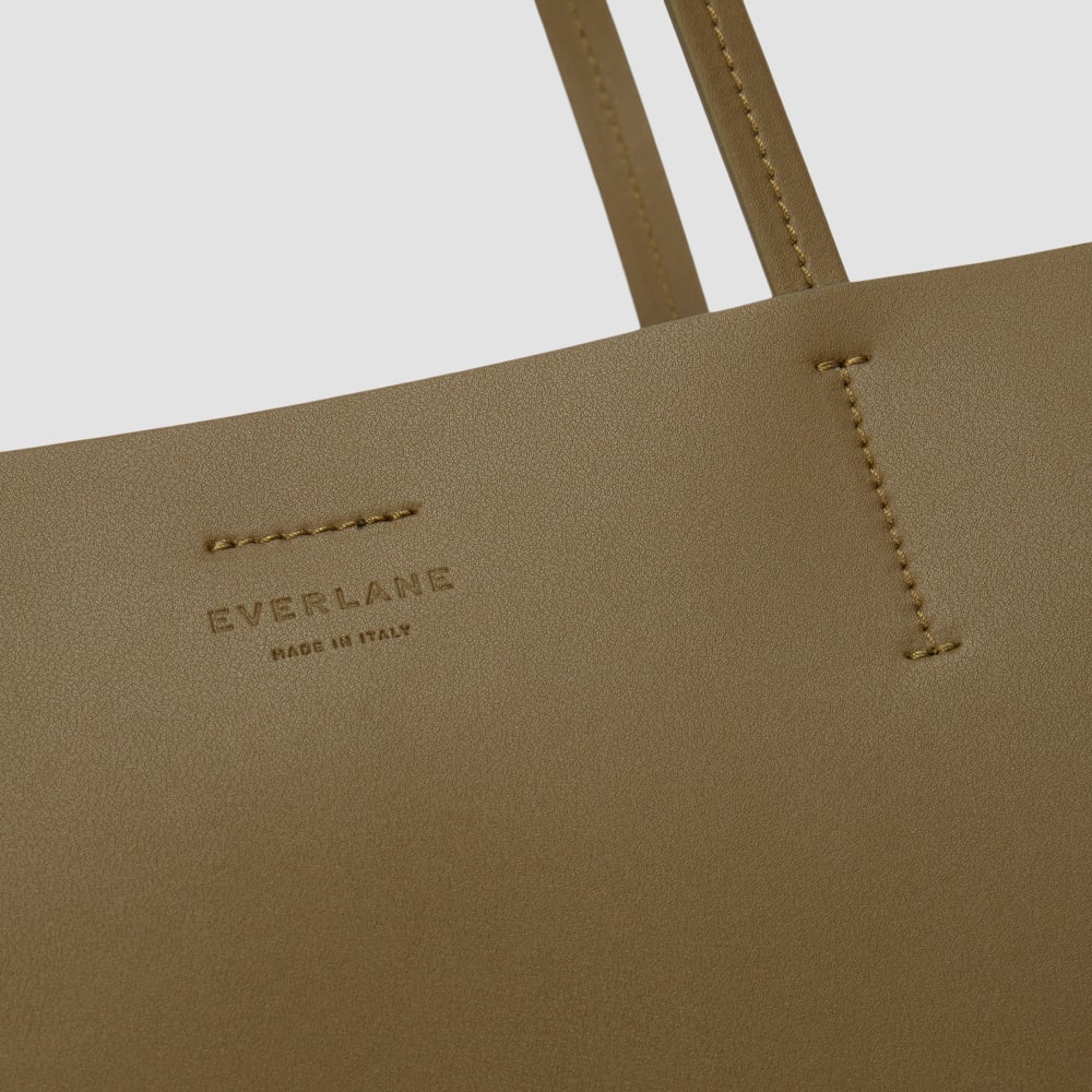 The Luxe Italian Leather Tote | Beech - Image 5