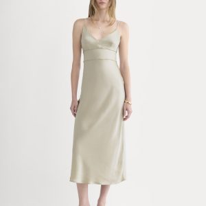 Bias Cut Slip Dress in Silk Charmeuse | Peyote