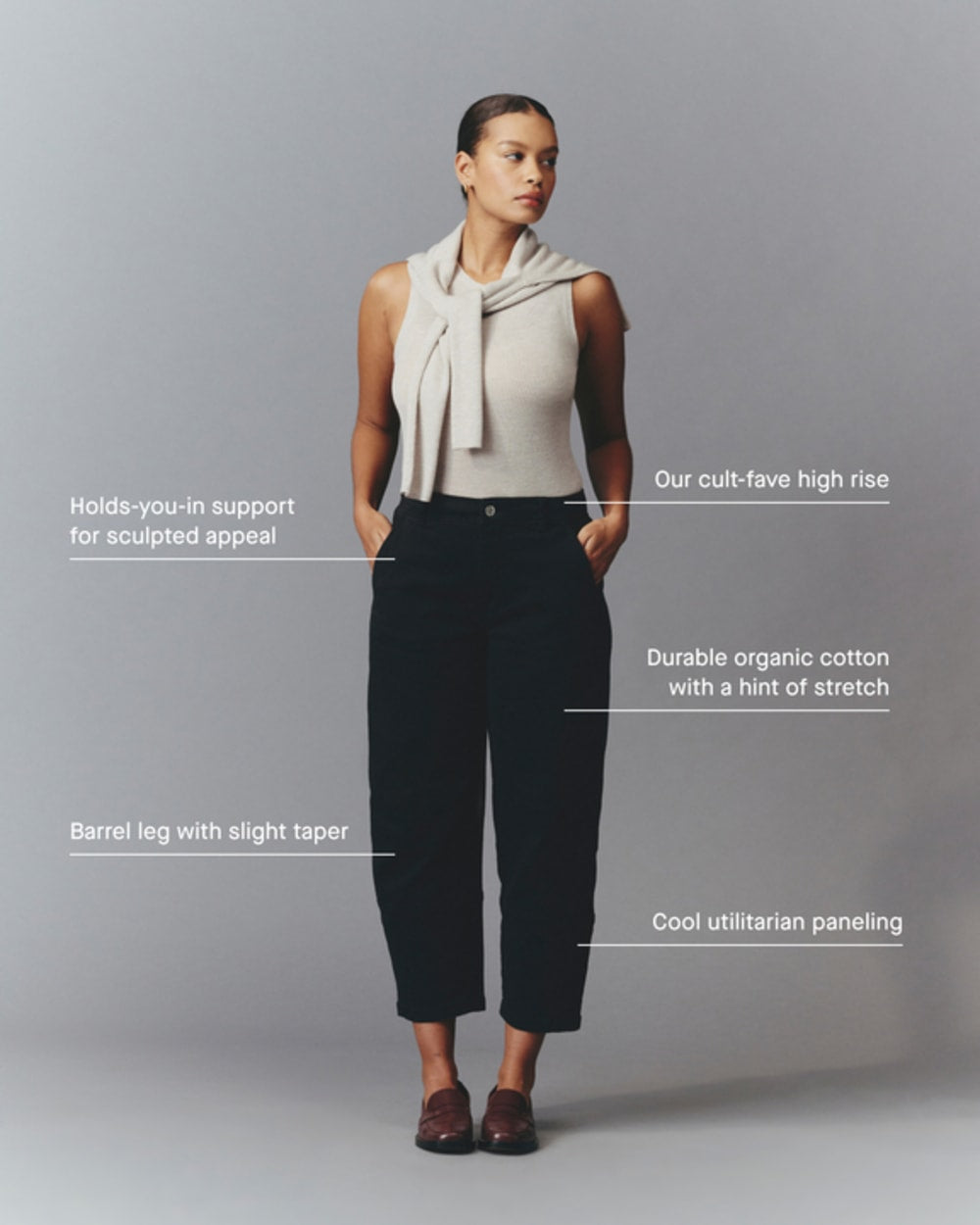 The Utility Barrel Pant | Oak Brown | Regular - Image 4