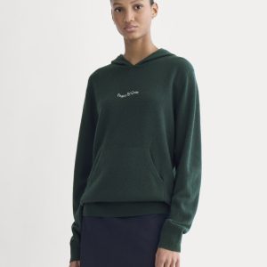 Everlane x Peace & Quiet Cashmere Hoodie | Pine