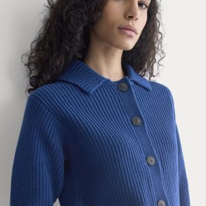 Shrunken Cardigan in Everyday Cotton | Estate Blue