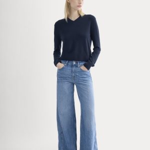 Paneled Wide-Leg Jean | Tungsten Scratch
