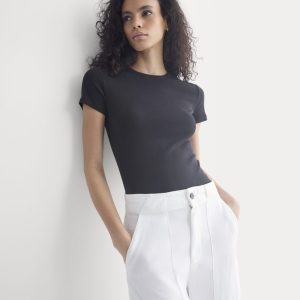 Tissue Short-Sleeve Crew | Black