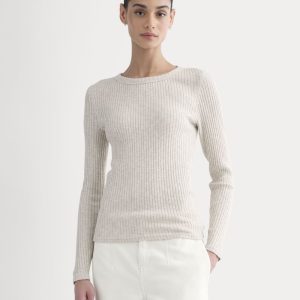 The Cozy Rib Long-Sleeve Tee | Peyote / Bone