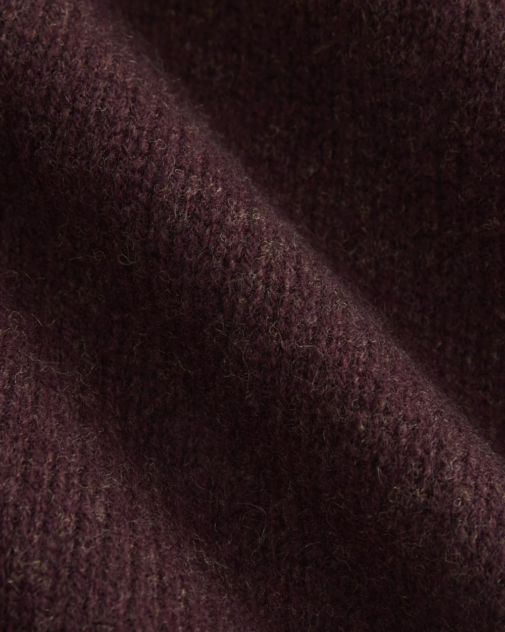 Cropped Boxy Crew in Luxe Merino | Heathered Winetasting - Image 6
