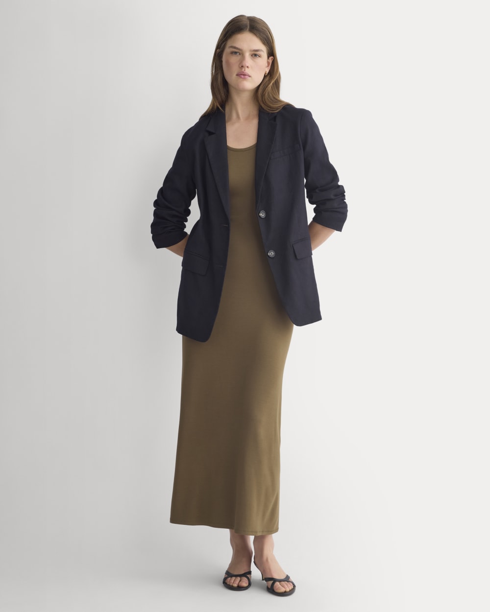 Racerback Maxi Knit Dress | Beech - Image 3