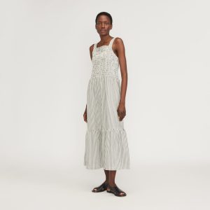 The Smock Dress | Black / Bone