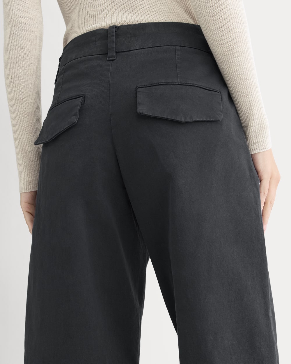 Cotton Twill Chino | Black - Image 4