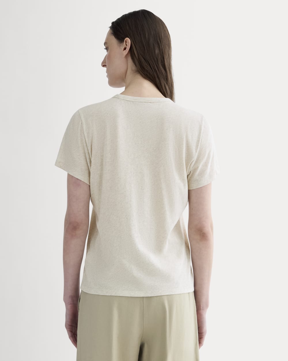 The Slim Air Tee | Heathered Oat - Image 4