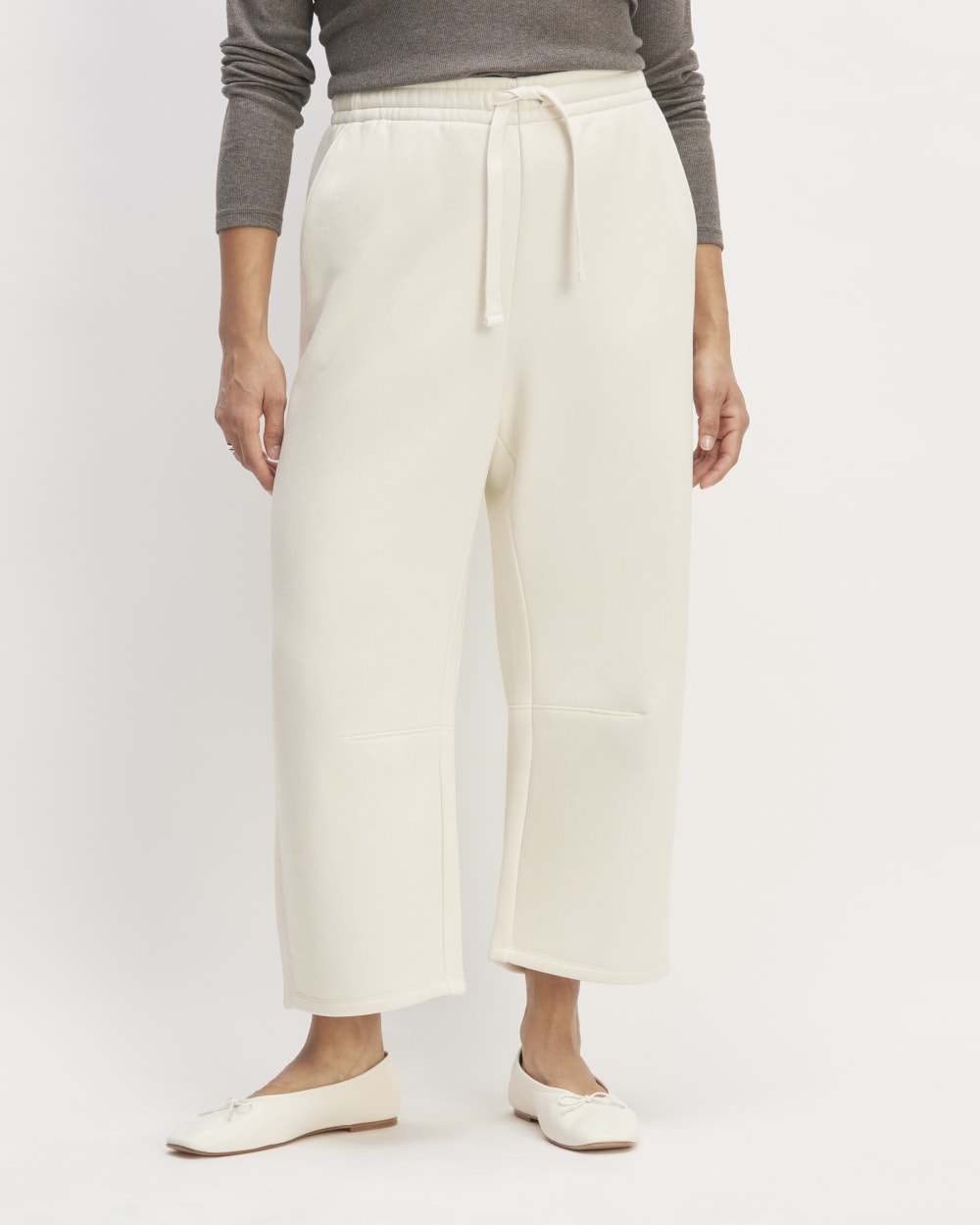 The ReTrack Barrel Sweatpant | Bone - Image 3