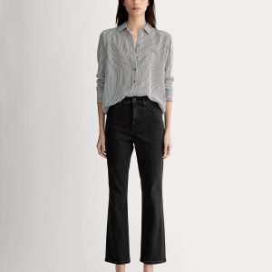 The High-Key Stovepipe Jean | Washed Black