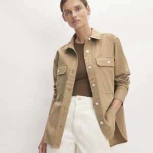 The Classic Cotton Flannel Shirt | Heathered Dark Khaki