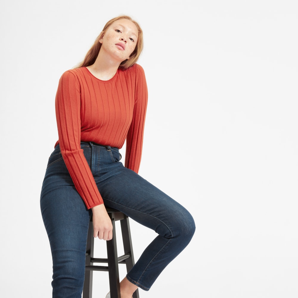 The Authentic Stretch High-Rise Skinny | Dark Blue Wash | 26.5 Inseam - Image 8