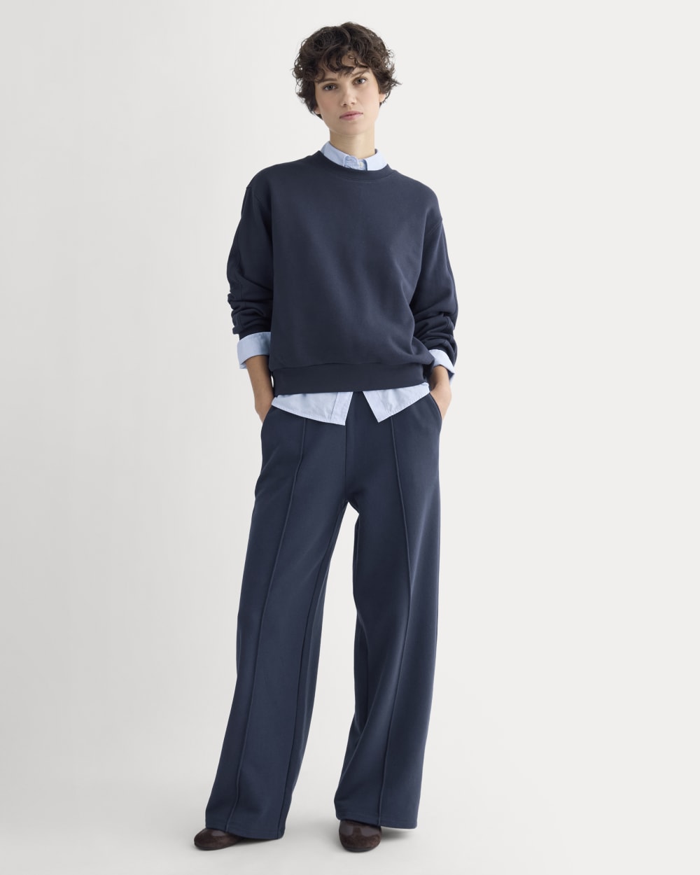 Lightweight Terry Blouson Crew | Navy - Image 3