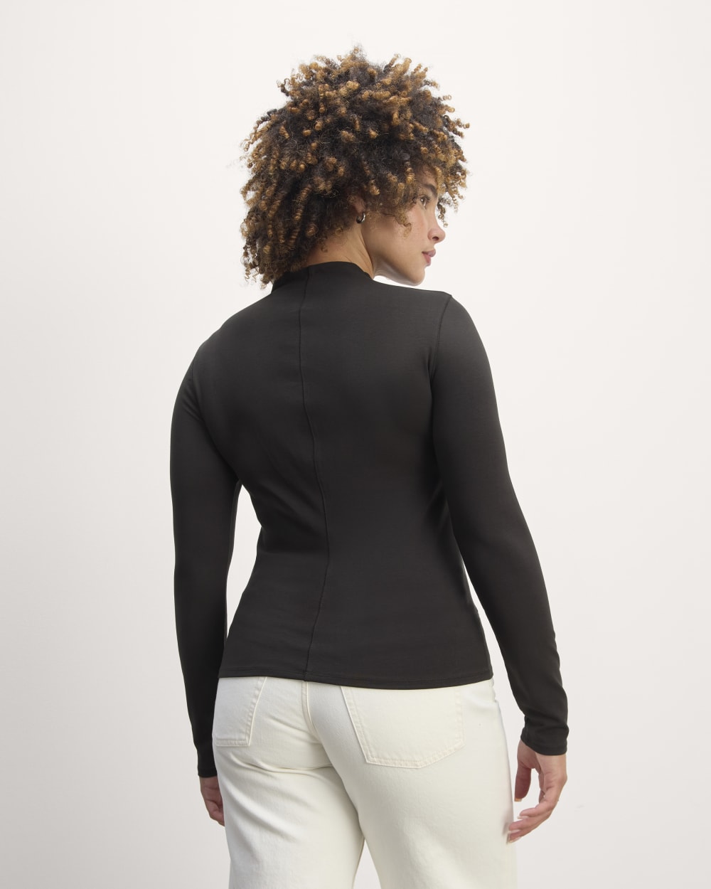 The Form Funnel-Neck Tee | Black - Image 4
