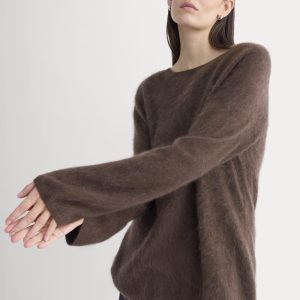 Lush Cashmere Boatneck Sweater | Raven