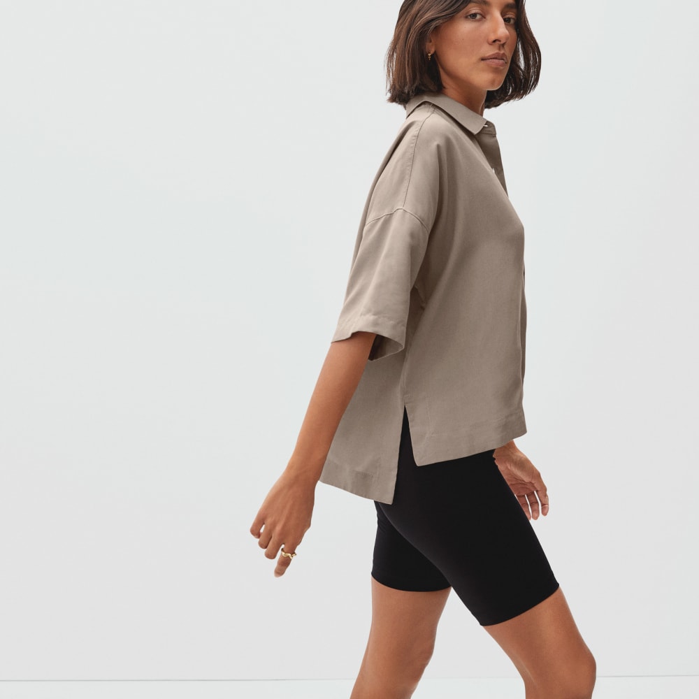 The Drapey Square Shirt | Burnt Sugar - Image 6