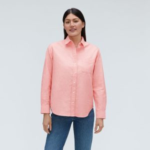 The Must-Have Oxford Shirt | Red Orange
