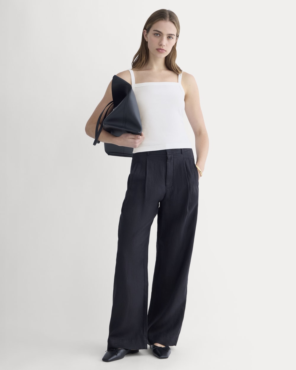 The Essential Square-Neck Tank | White - Image 3