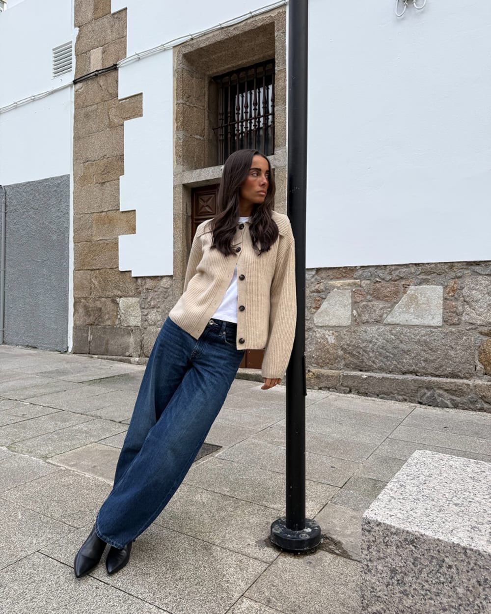 Shrunken Cardigan in Everyday Cotton | Estate Blue - Image 8