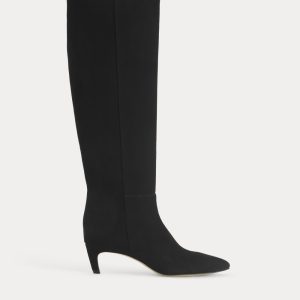 Studio Knee-High Boot | Black Suede