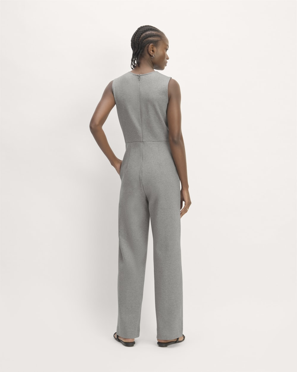 The Dream Jumpsuit | Mid Heather Grey - Image 6