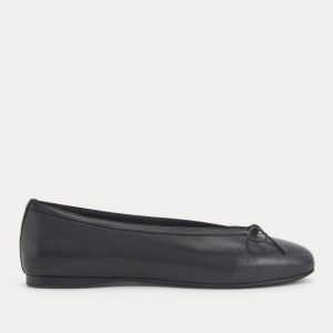 Made in Italy Ballet Flat | Black Leather