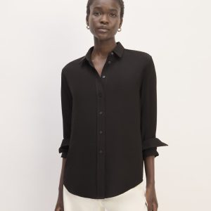 The City Stripe Relaxed Shirt | Black
