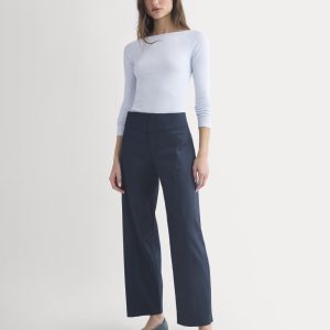 Tailored Drape Seam Pant | Navy