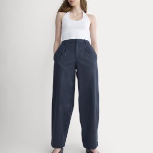 Tailored Drape Balloon Pant | Navy