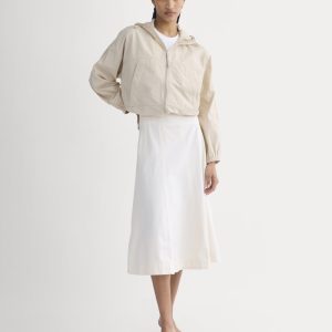 Seamed Midi Skirt | Bone