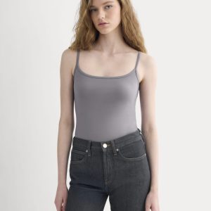 Scoopneck Cami | Charcoal Grey