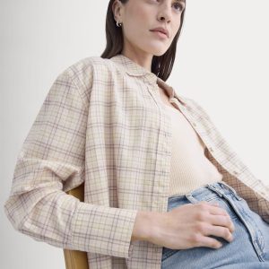 Everyday Shirt in Silky Cotton | Plaid