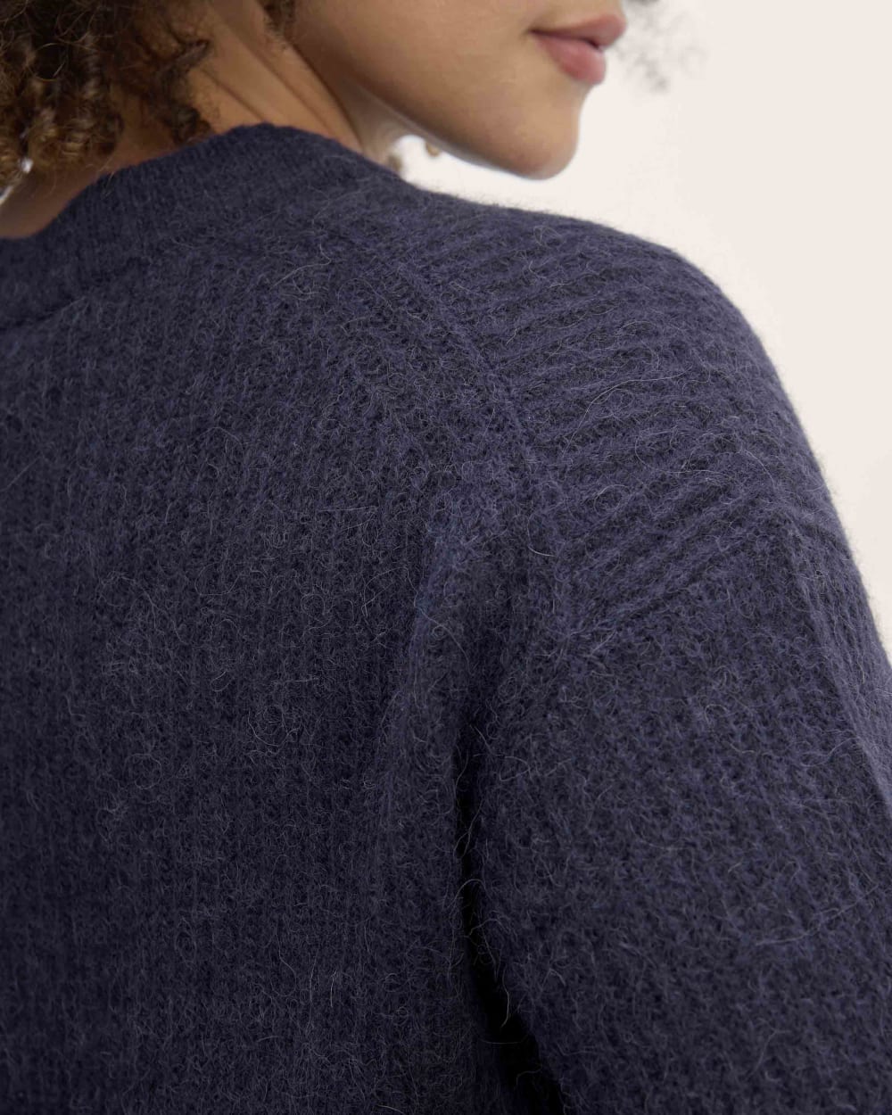 The Cocoon Crew in Alpaca | Navy - Image 5