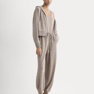Cashmere Lounge Jumpsuit | Oatmeal