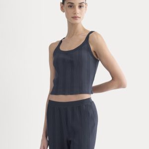 Lounge Rib Tank | Navy