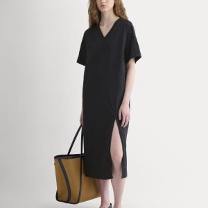 Weekend Tee Midi Dress | Black