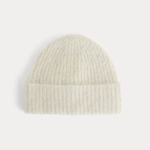 Plush Alpaca Beanie | Bone