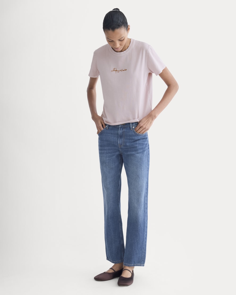 Everlane x The Laufey Foundation Box-Cut Tee | Burnished Lilac - Image 3