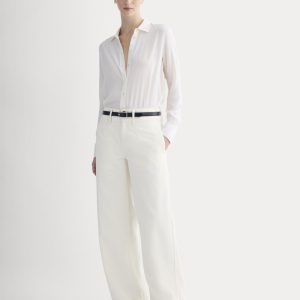 The Mid-Rise Trouser Jean | Ecru