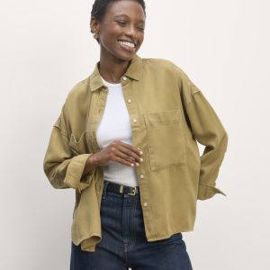 The Boxy Overshirt in Buttersoft | Fennel Seed
