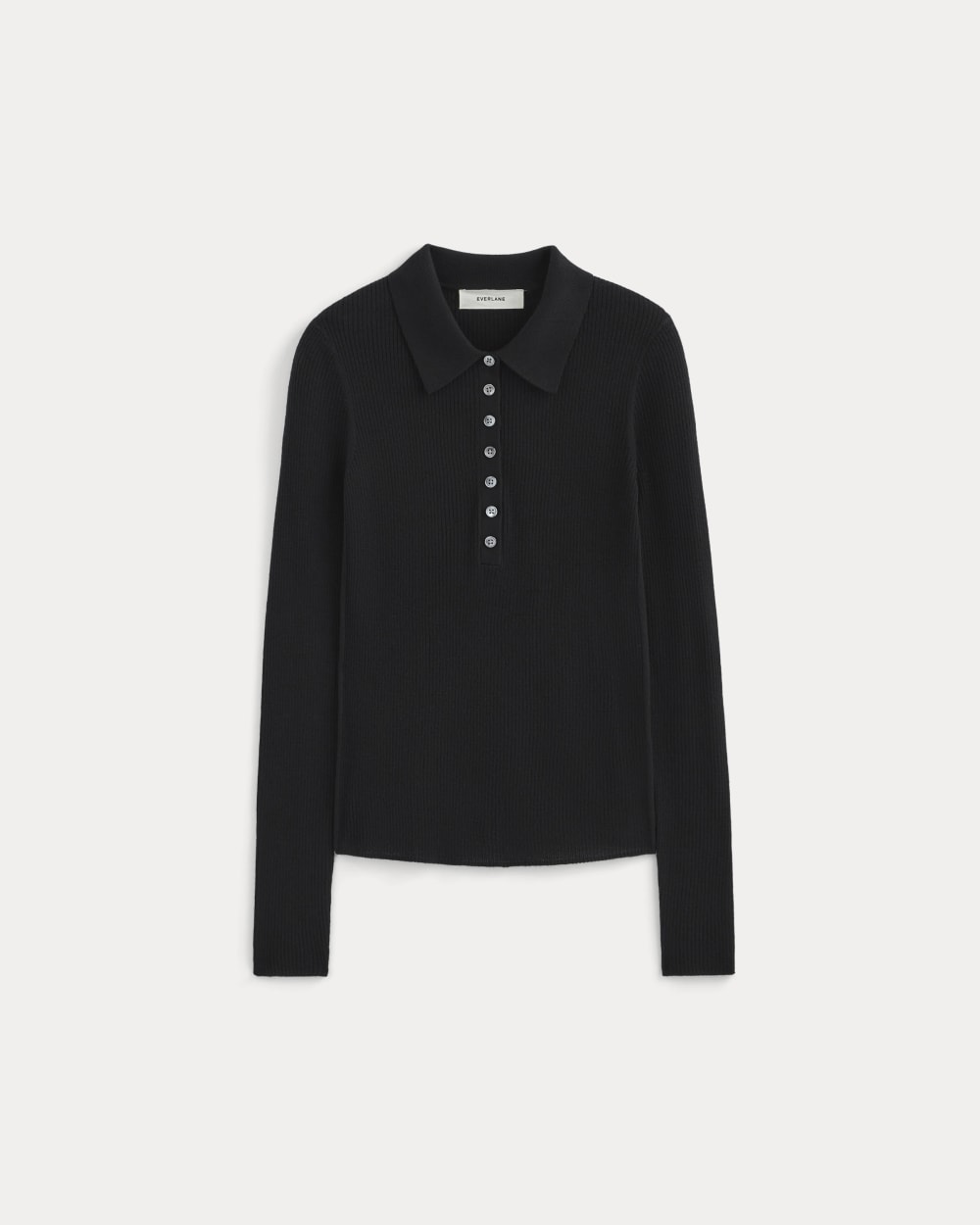 The Polo in Ultrasoft Merino | Black - Image 2