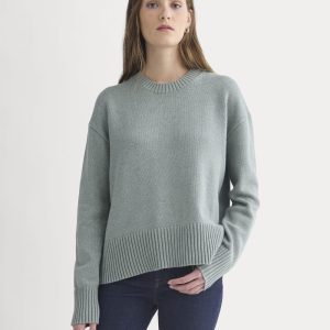 The Boxy Sweater in Everyday Cotton | Heathered Lilypad
