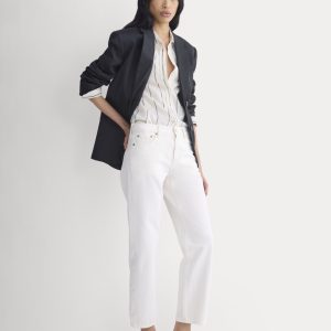 Low-Rise Straight Jean | Ecru