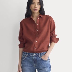 The Must-Have Shirt in Linen | Henna Red