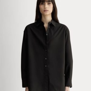 The Boyfriend Shirt in Ultrasoft Cotton | Black