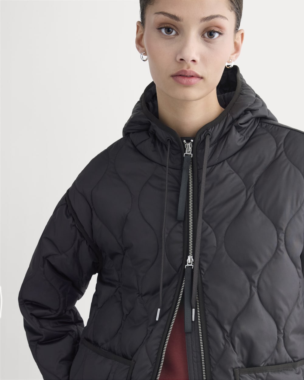 ReNew Quilted Hooded Liner | Black - Image 4