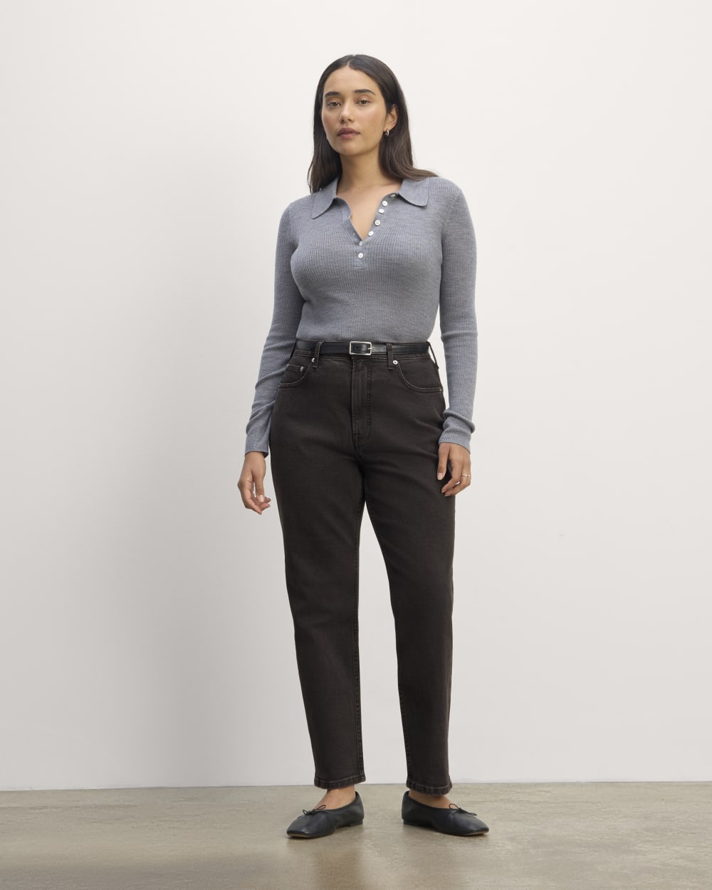 The Cheeky Hourglass Jean | Washed Black | 26.5 Inseam