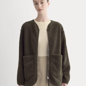 Reversible Teddy Jacket | Coffee Bean