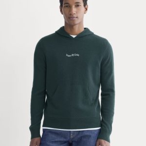 Everlane x Peace & Quiet Cashmere Hoodie | Pine